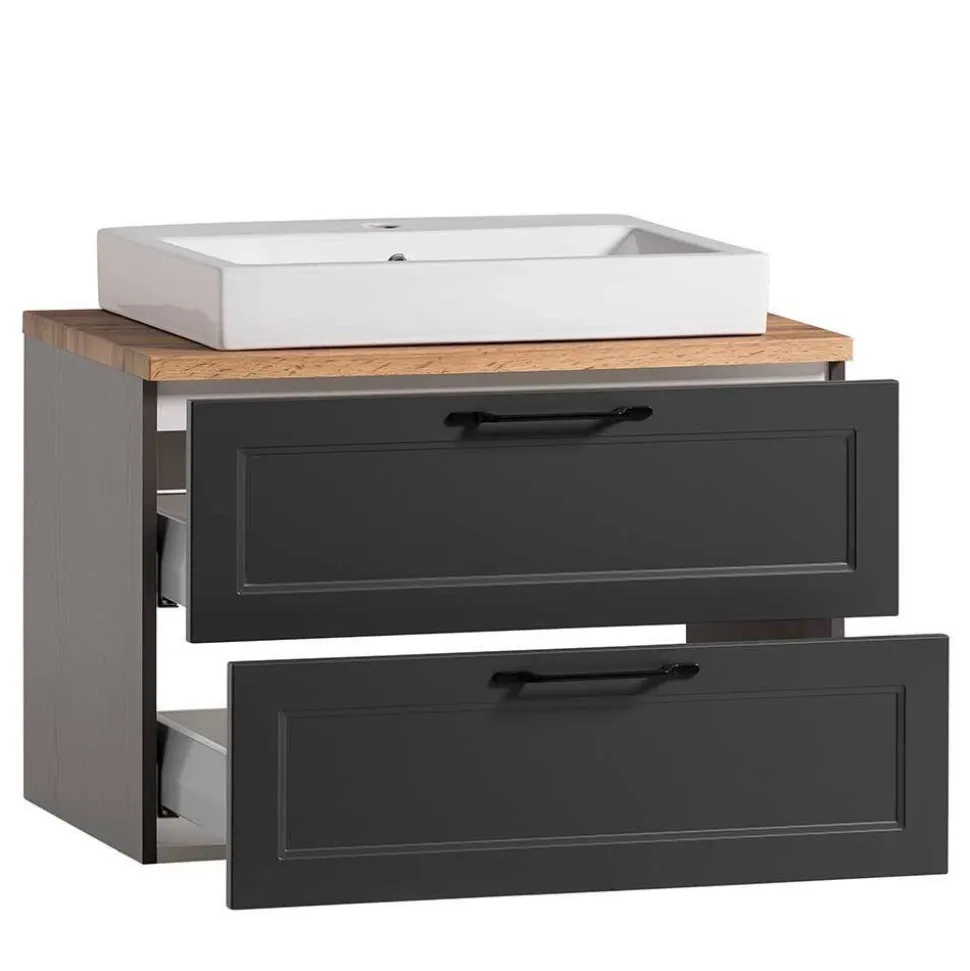 Waschtischkonsole und Spiegelschrank Set - Novelya (zweiteilig)