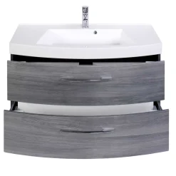 Waschtischunterschrank Darina in Grau Holzdekor