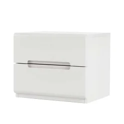 Weiß lackierte Nachtkommode Cantabria aus massiver Buche