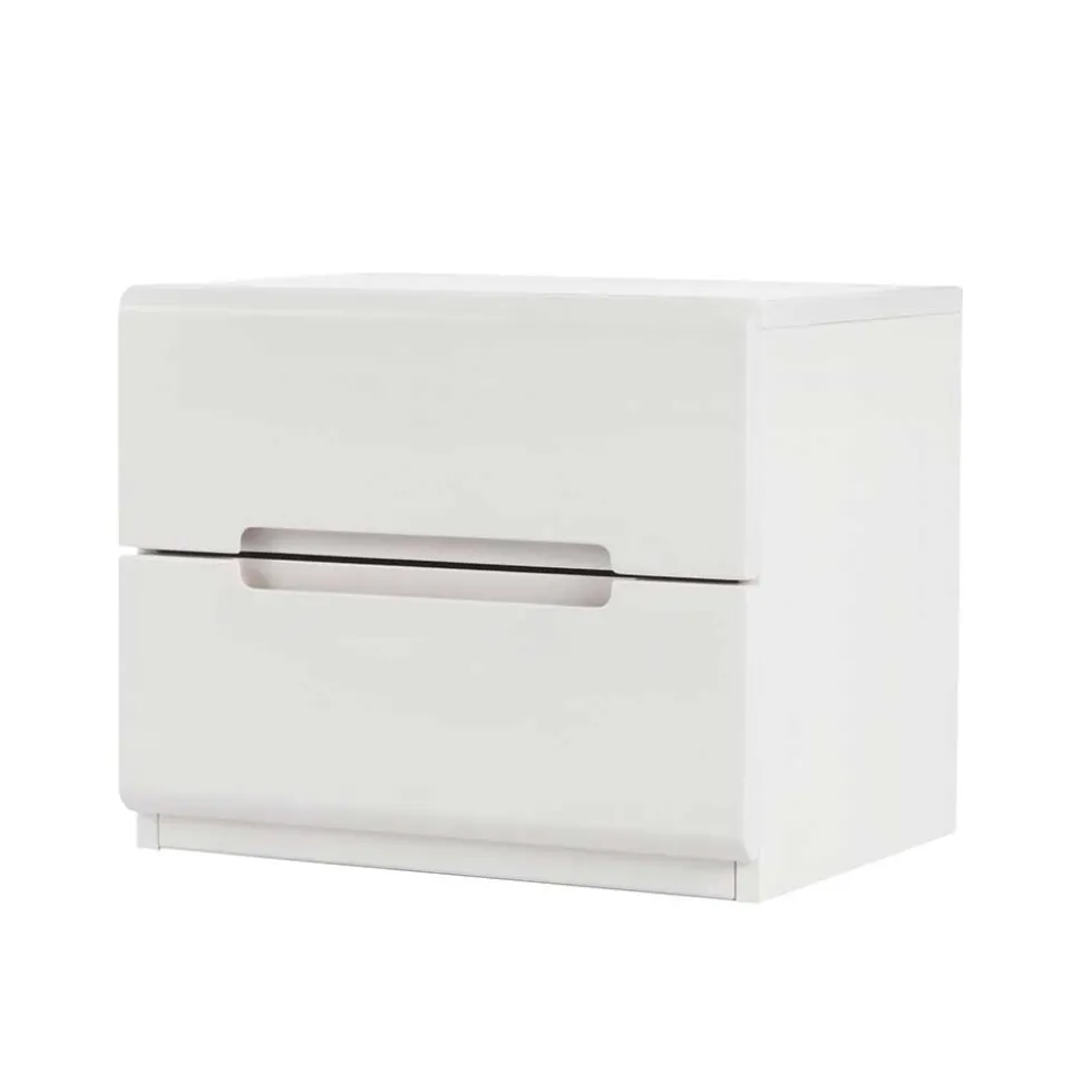 Weiß lackierte Nachtkommode Cantabria aus massiver Buche