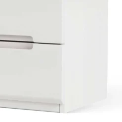 Weiß lackierte Nachtkommode Cantabria aus massiver Buche