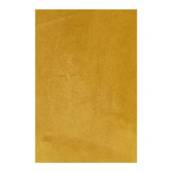 Weicher Sessel im kantigen Retro Design Nustra mit Samt Gelb