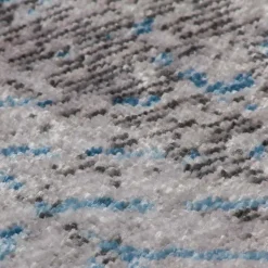 Weicher Teppich in Grau und Türkis - Serena