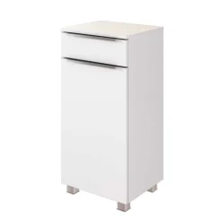 Weiße Bad Ausstattung mit LED - Livendas (fünfteilig)