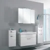 Weiße Badeinrichtung Möbelset - Ardin (vierteilig)
