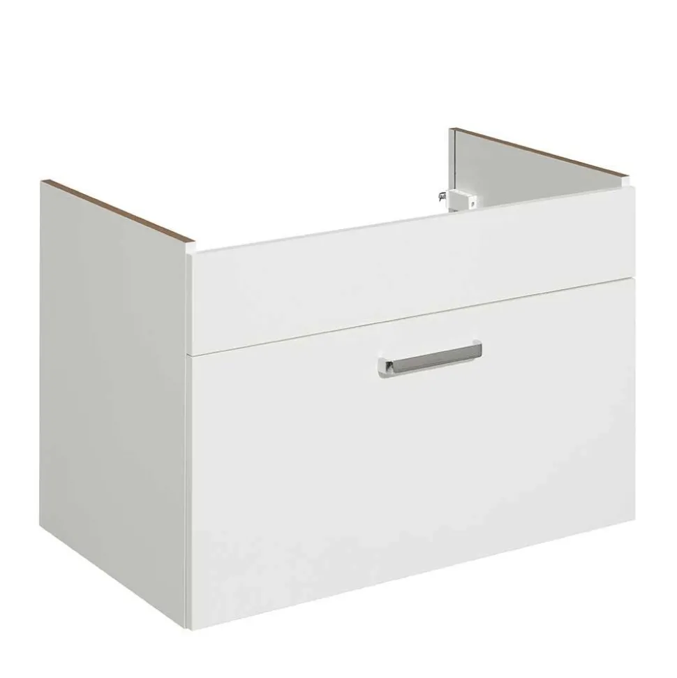 Weiße Badeinrichtung Möbelset - Ardin (vierteilig)