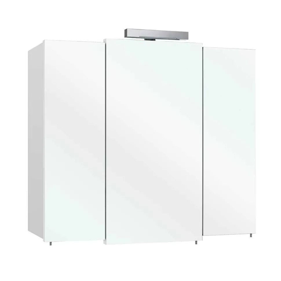 Weiße Badeinrichtung Möbelset - Ardin (vierteilig)