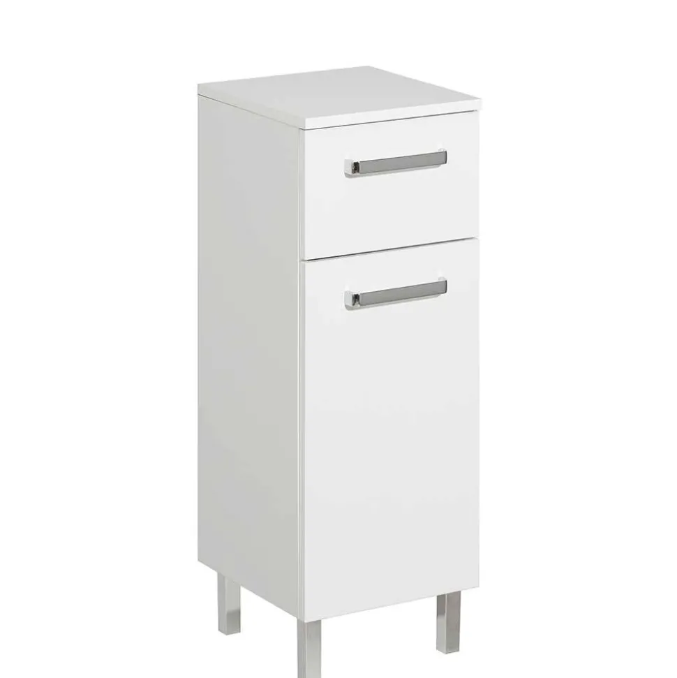 Weiße Badeinrichtung Möbelset - Ardin (vierteilig)