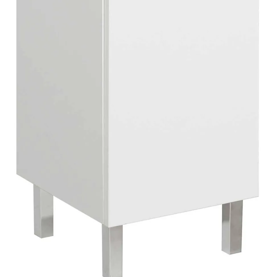 Weiße Badeinrichtung Möbelset - Ardin (vierteilig)