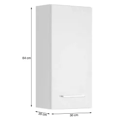 Weiße Badezimmermöbel Einrichtung - Lasdias (fünfteilig)