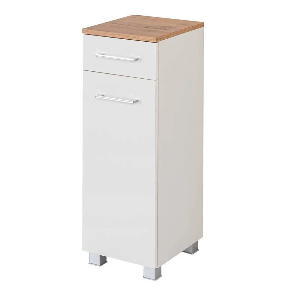 Weiße Badezimmermöbel Einrichtung - Lasdias (fünfteilig)