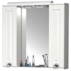 Weiße Badmöbel klassisch Set - Akira (dreiteilig)