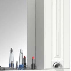 Weiße Badmöbel klassisch Set - Akira (dreiteilig)