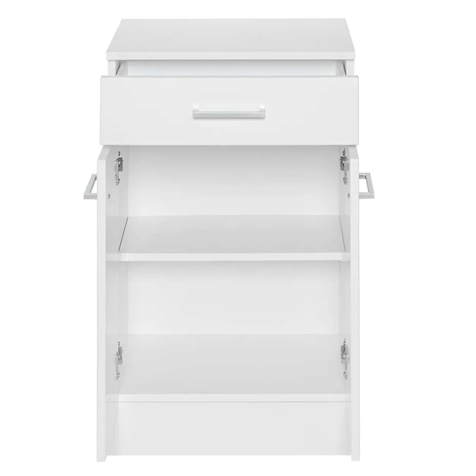 Weiße Badmöbel Kombi zum Aufstellen - Skiranov (vierteilig)