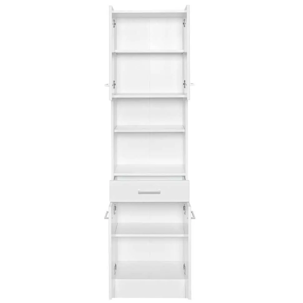 Weiße Badmöbel Kombi zum Aufstellen - Skiranov (vierteilig)