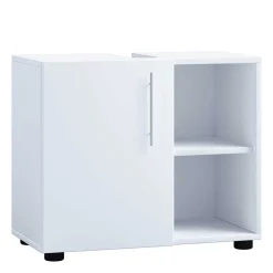 Weiße Badmöbel Kombination Set - Sua (vierteilig)