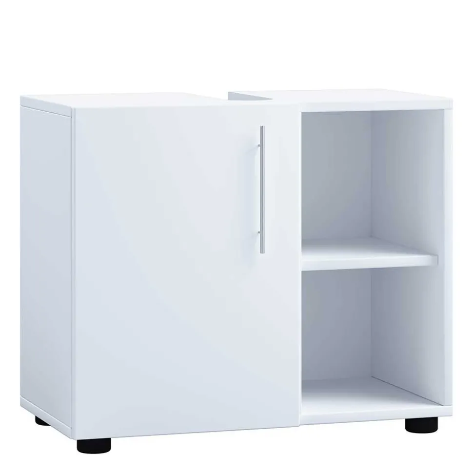 Weiße Badmöbel Kombination Set - Sua (vierteilig)