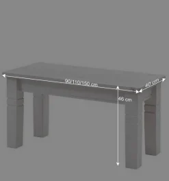 Weiße Esszimmerbank im Country Style - Veproma