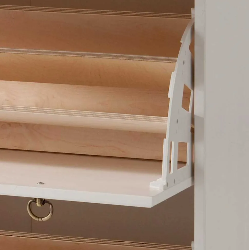 Weiße Flurmöbel im Landhausstil - Vesrav (dreiteilig)