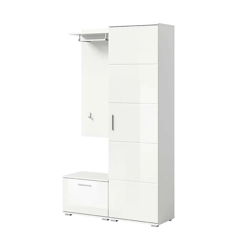 Weiße Garderobenmöbel aus Holzwerkstoff - Rugova