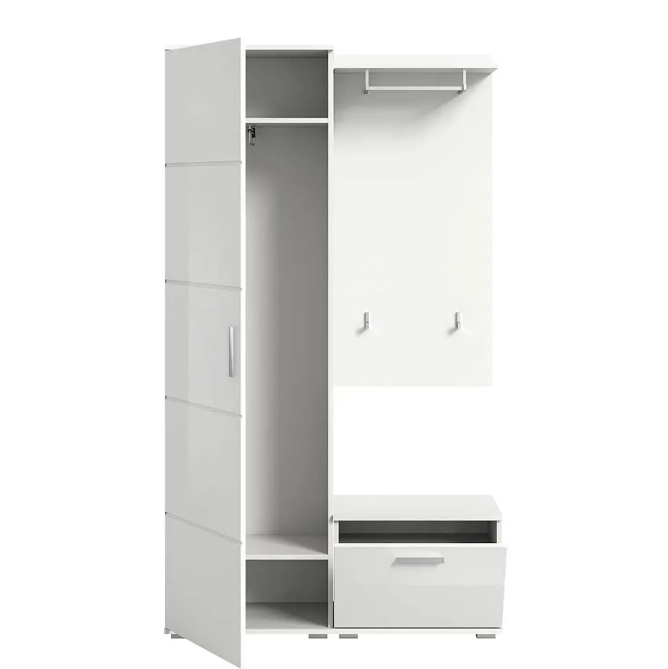 Weiße Garderobenmöbel aus Holzwerkstoff - Rugova