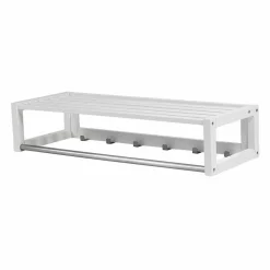 Weiße Hängegarderobe aus Massivholz - Gorfu