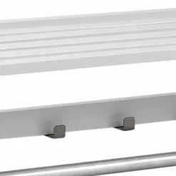 Weiße Hängegarderobe aus Massivholz - Gorfu