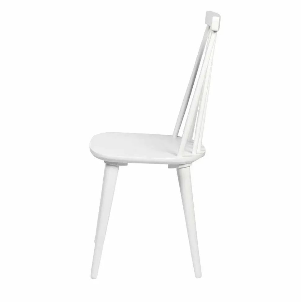 Weiße Holzstühle aus Massivholz - Valtoma (4er Set)