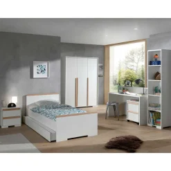 Weiße Jugendzimmermöbel im Set - Eldrus (sechsteilig)