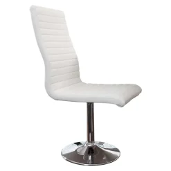 Weiße Stühle drehbar - Basel (4er Set)