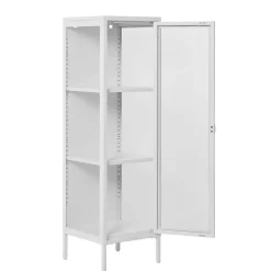 Weiße Vitrine aus Stahl - Sancrez