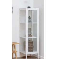 Weiße Vitrine aus Stahl - Sancrez