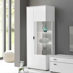 Weiße Vitrine fürs Wohnzimmer - Dualkos
