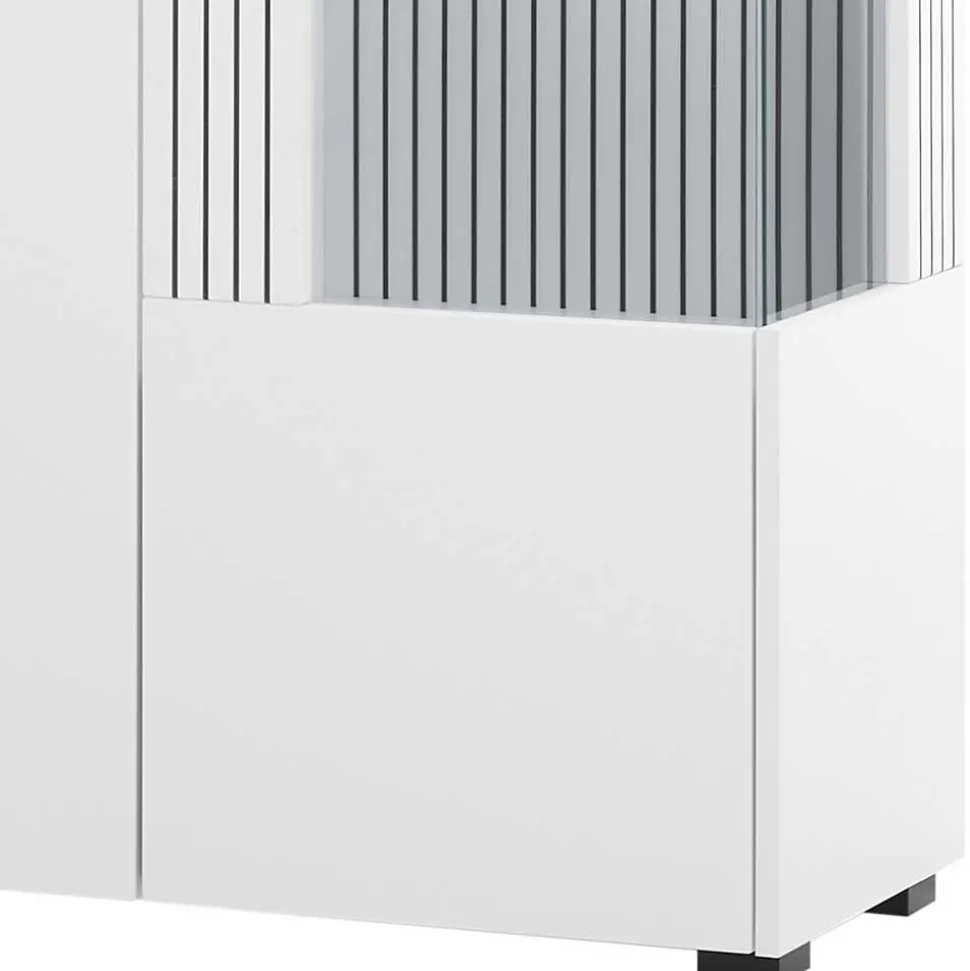 Weiße Vitrine fürs Wohnzimmer - Dualkos