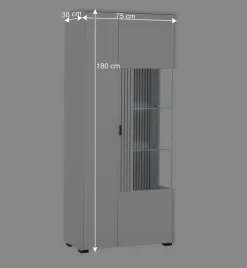 Weiße Vitrine fürs Wohnzimmer - Dualkos