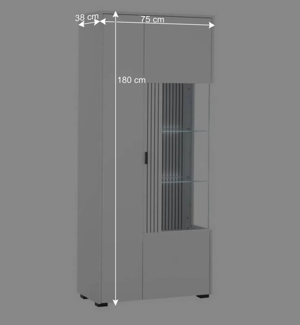 Weiße Vitrine fürs Wohnzimmer - Dualkos