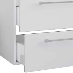 Weiße Waschtischkonsole & Spiegel - Ipsum (zweiteilig)