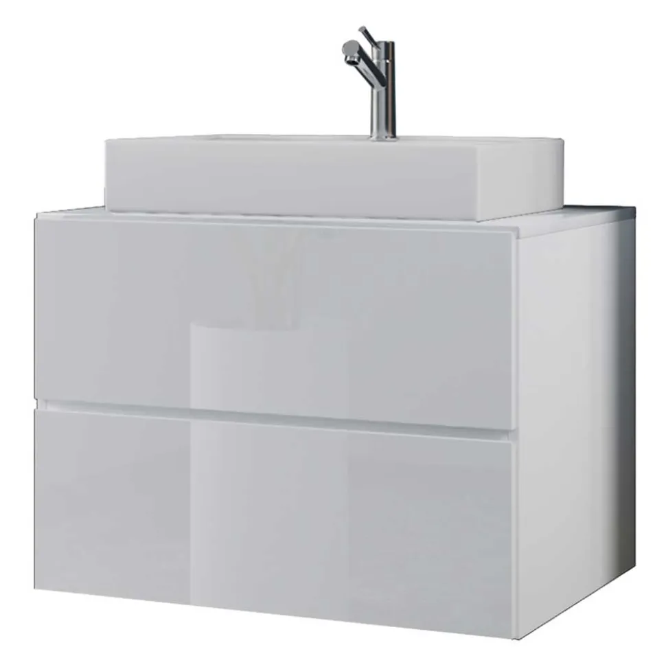 Weiße Waschtisch-Konsole fürs Bad - Hillary