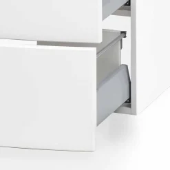 Weiße Waschtischkonsole mit zwei Schubladen - Anjunica