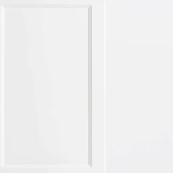 Weiße Waschtischkonsole mit Einlassbecken - Gyatso