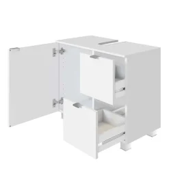 Weißer Bad Unterschrank für Waschbecken - Jendrics