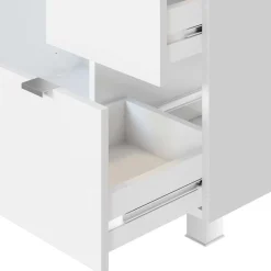 Weißer Bad Unterschrank für Waschbecken - Jendrics