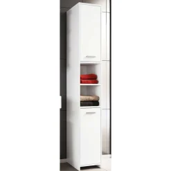 Weißer Badezimmer Hochschrank 2-türig - Gransov