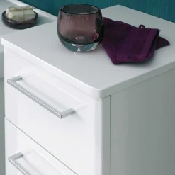 Weißer Bad-Unterschrank für Wandmontage - Bahare