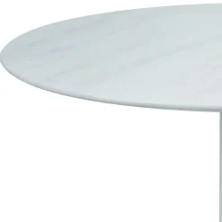 Weißer Esszimmer Esstisch in Rund - Sasmia