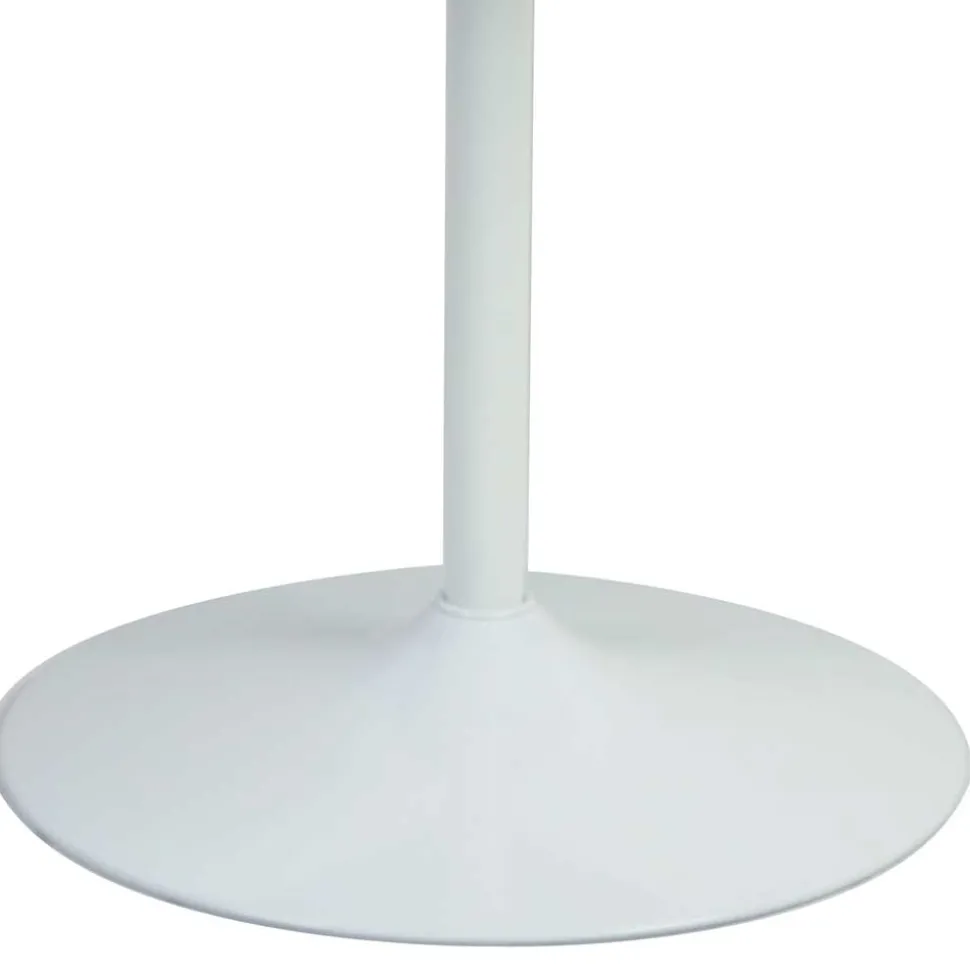 Weißer Esszimmer Esstisch in Rund - Sasmia