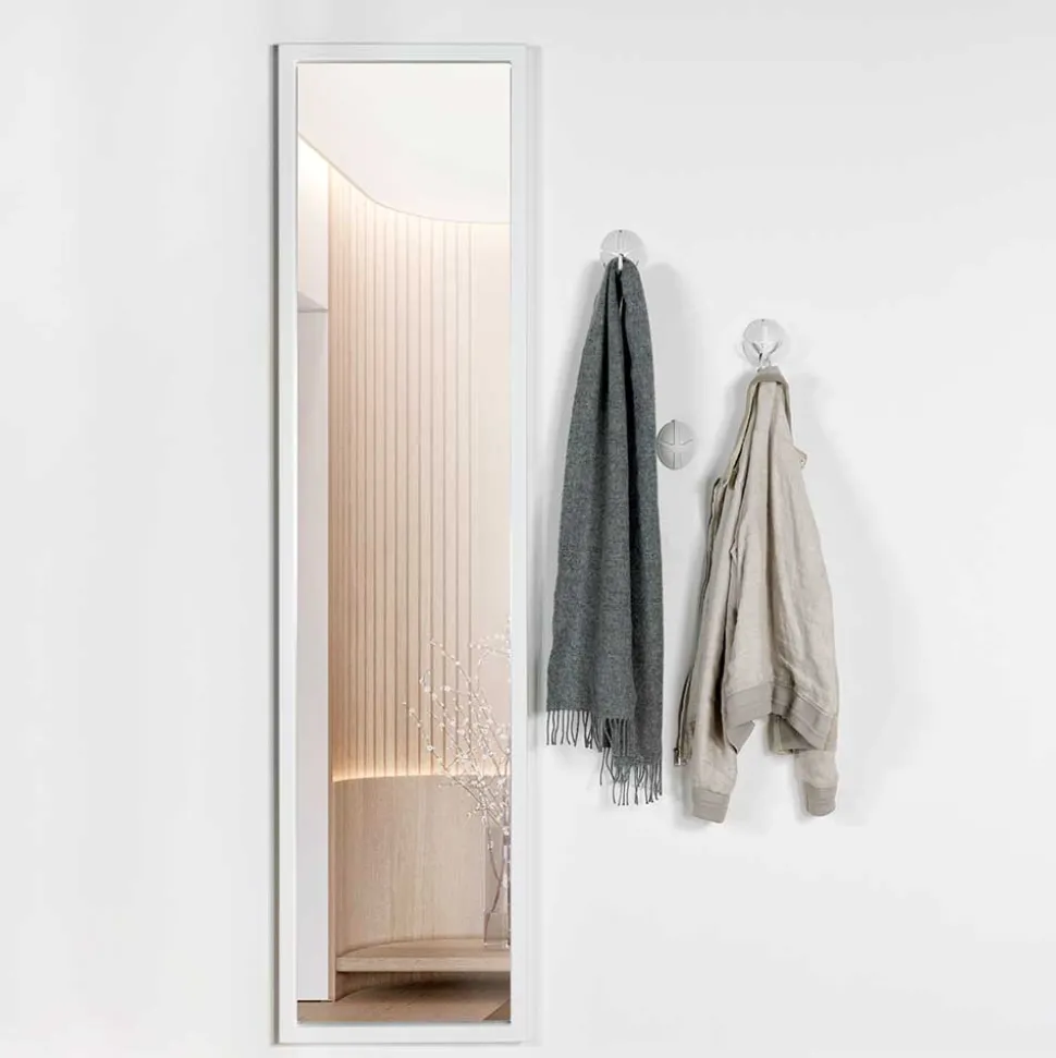 Weißer Ganzkörperspiegel 46x185x3 cm - Roul
