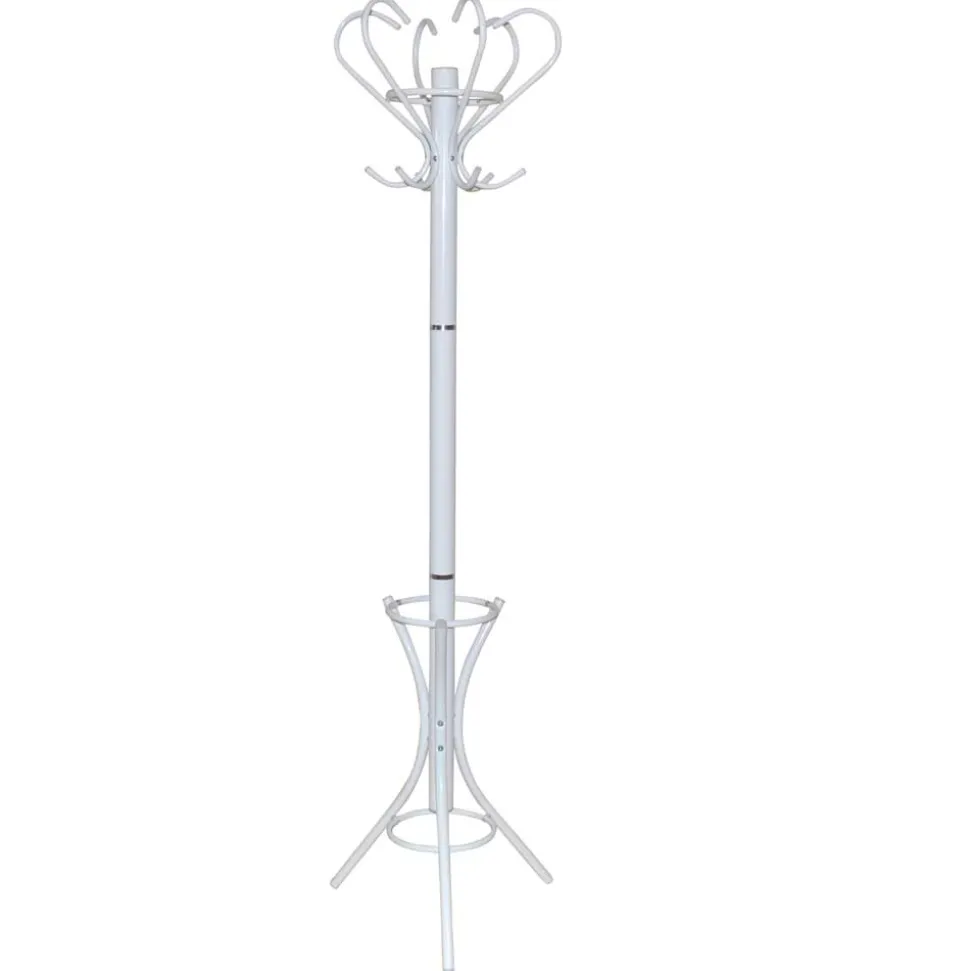 Weißer Garderobenständer aus Metall - Laxela