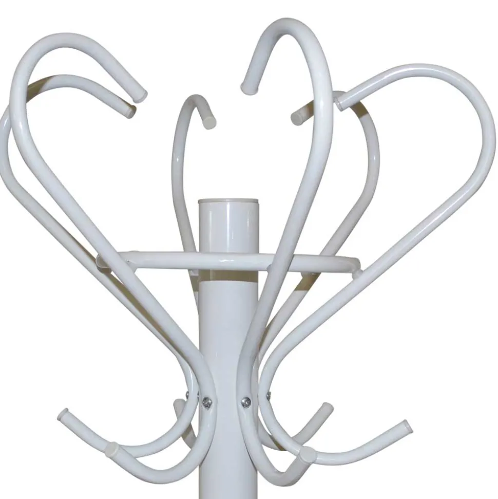 Weißer Garderobenständer aus Metall - Laxela