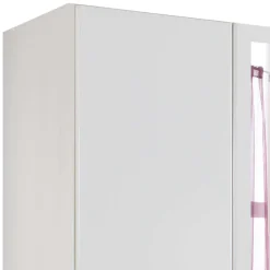 Weißer Kleiderschrank mit zwei Schubladen & drei Türen - Catrizia